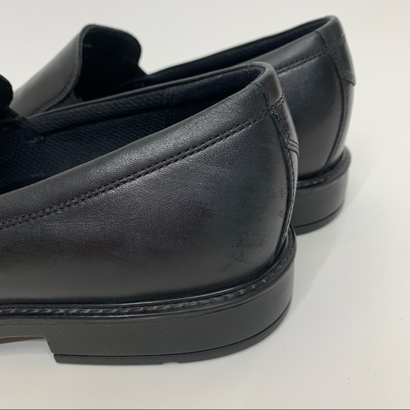 ECCO Vitrus Men’s Solid Black Slip On Rounded Almond Toe Loafers Size EU46 US 12 - Picture 9 of 15